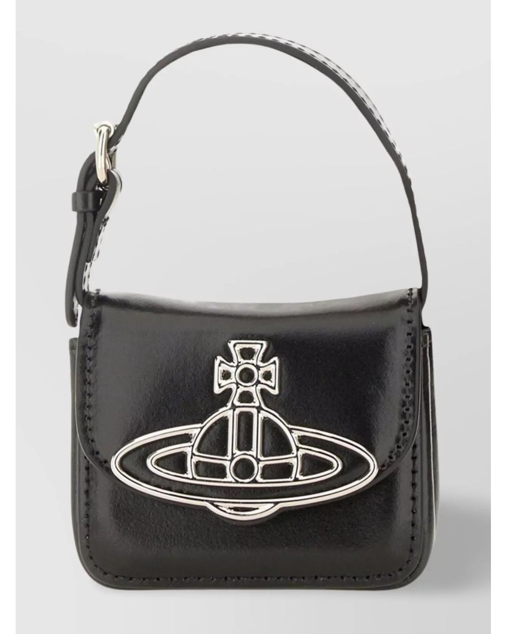 Vivienne Westwood Black Mini Linda Leather Shoulder Bag