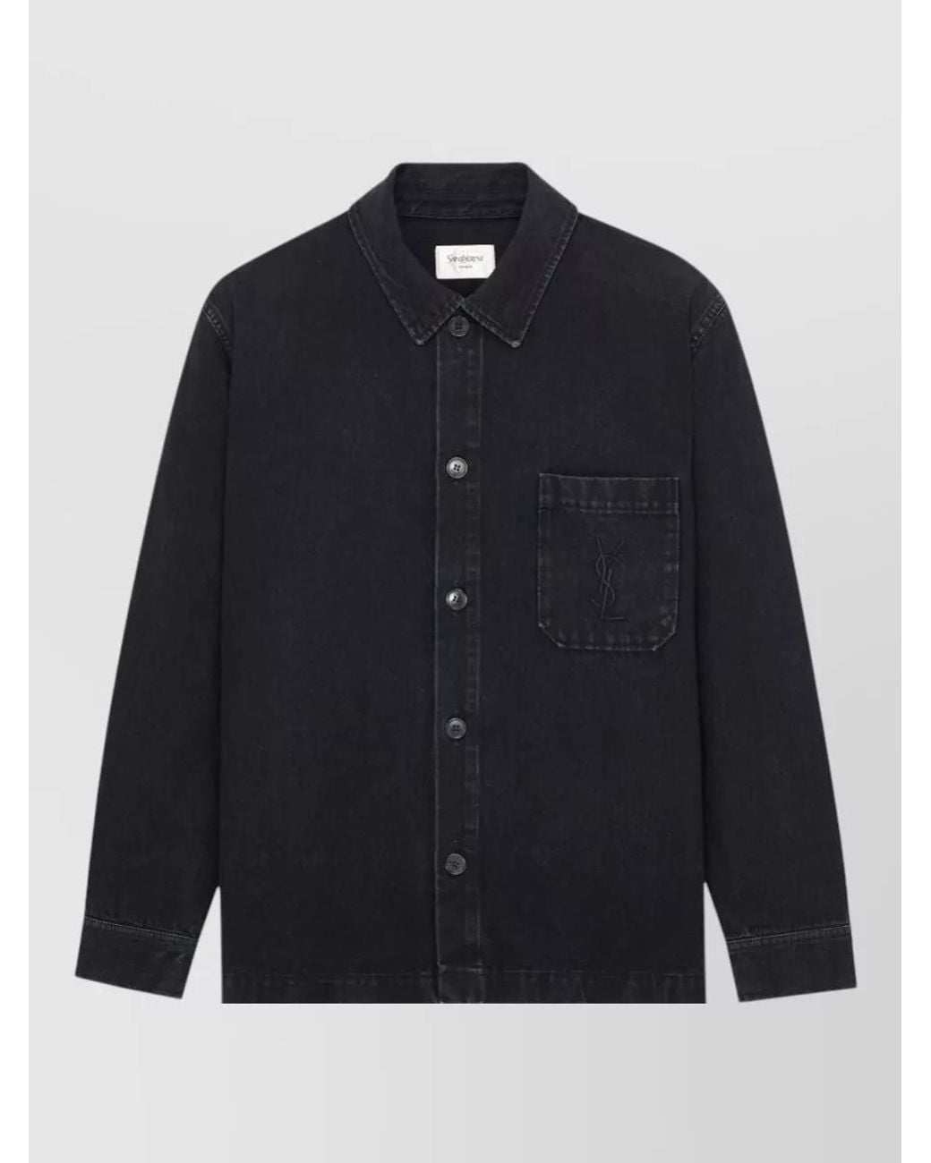 Saint Laurent Blue Denim Overshirt for men