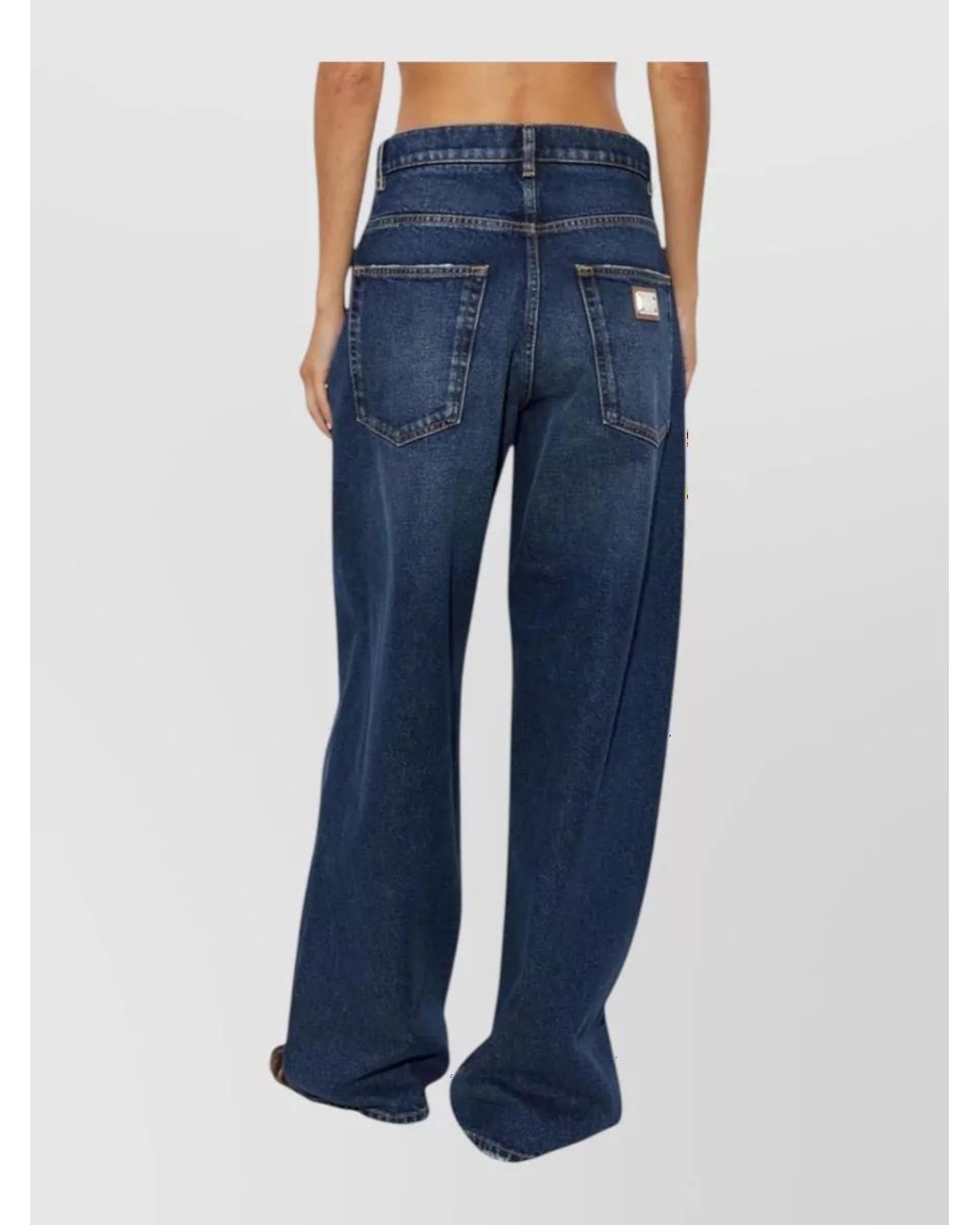 Dolce & Gabbana Blue Denim Straight-Leg Jeans
