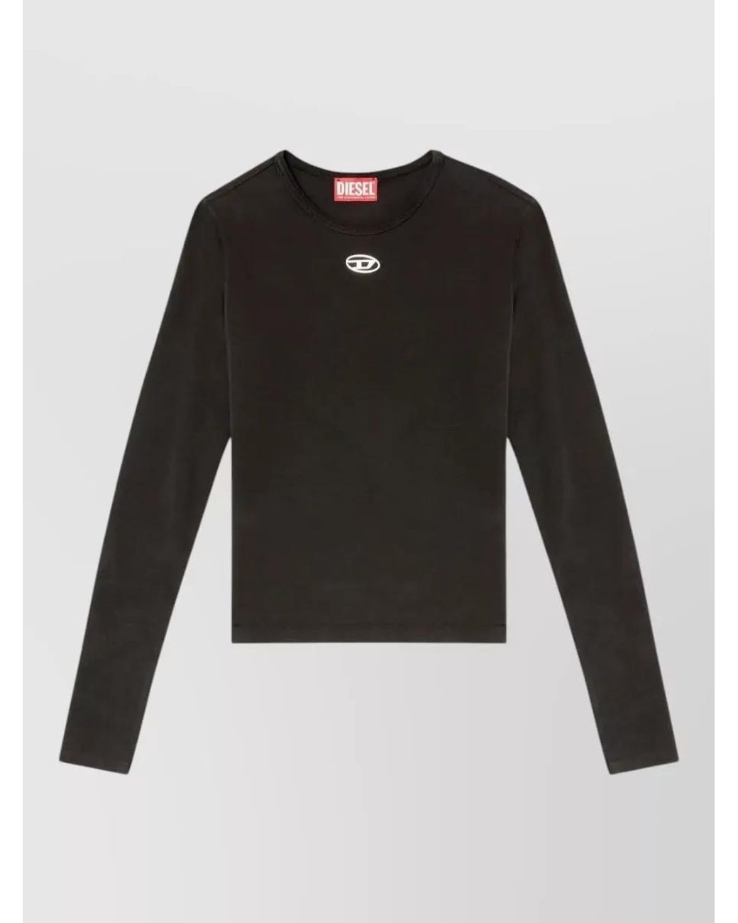 DIESEL Black Slim-Fit Long-Sleeve T-Shirt