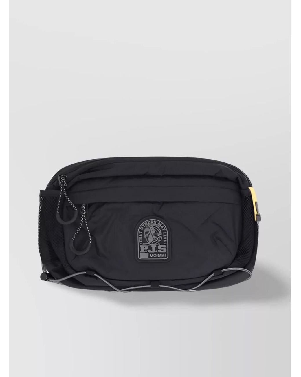 Parajumpers Black Nylon Belt Bag for men