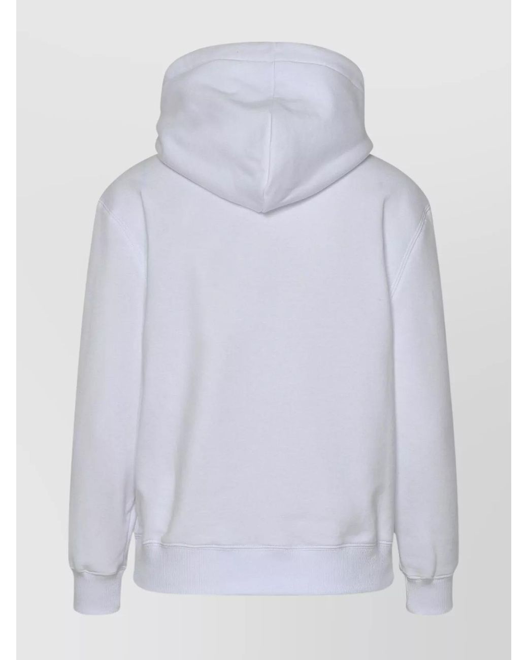 Lanvin Blue Cotton Logo-Embroidered Classic Fit Hoodie