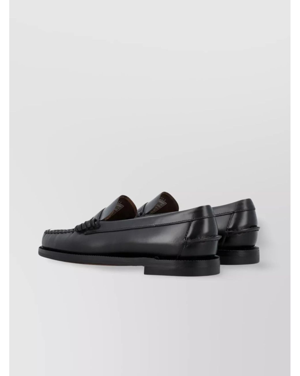 Sebago Black Leather Classic Dan Loafers
