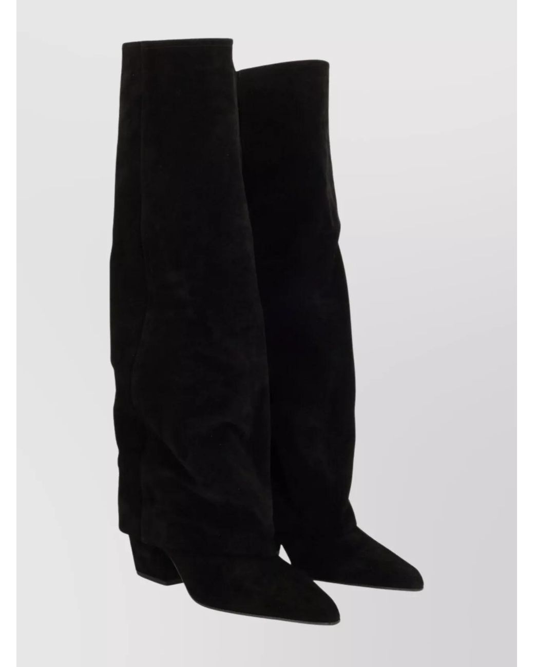 Paris Texas Black Leather Jane 60 Boots