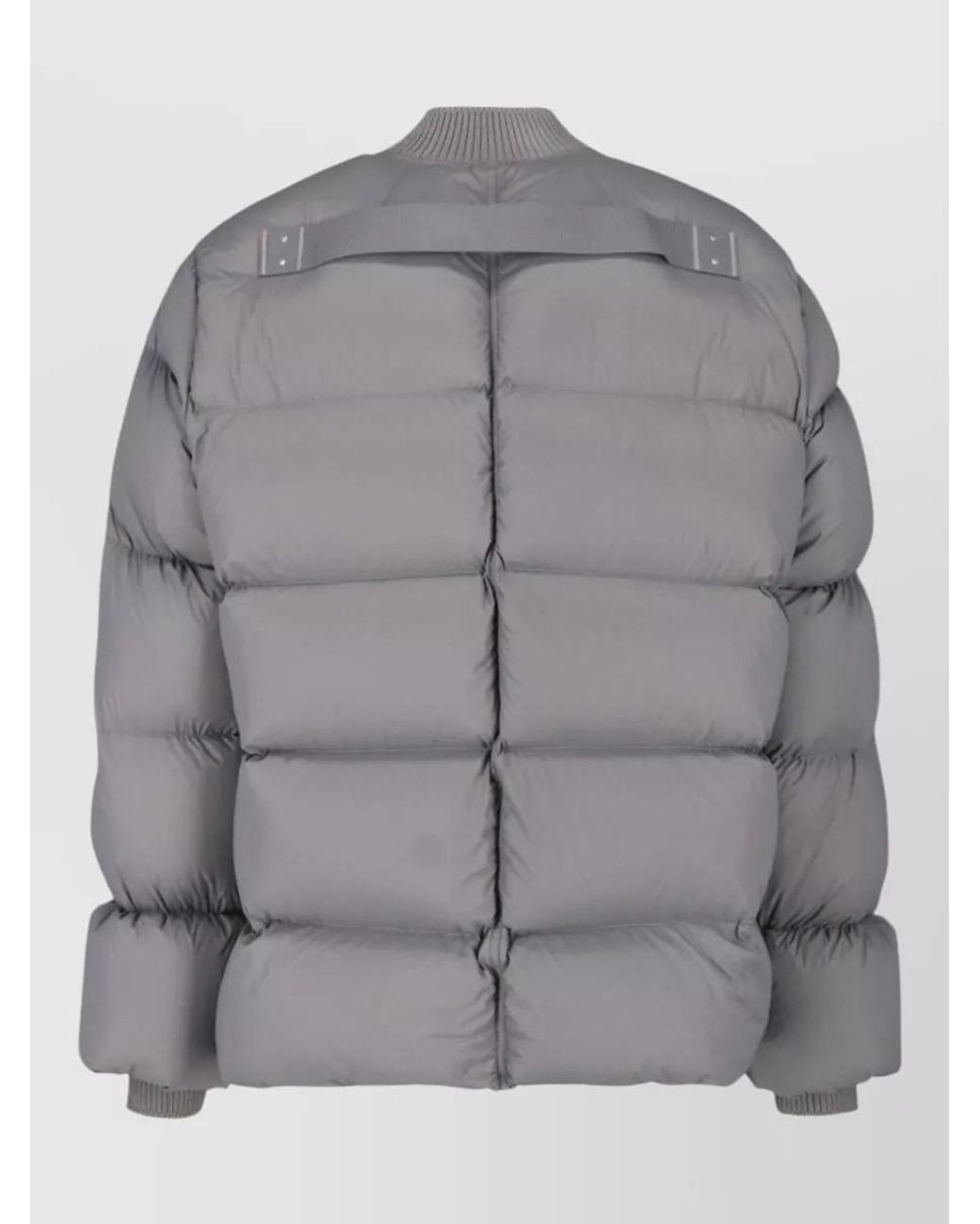 Rick Owens Gray Puffer Coat for men