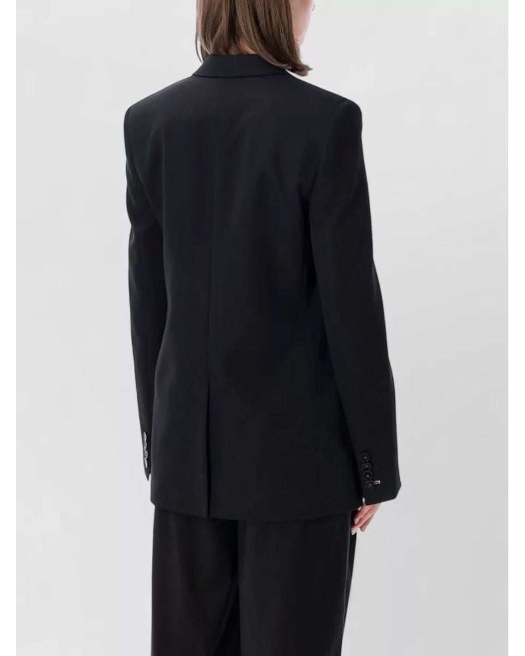 Stella McCartney Blue Wool Oversized Double-Breasted Blazer