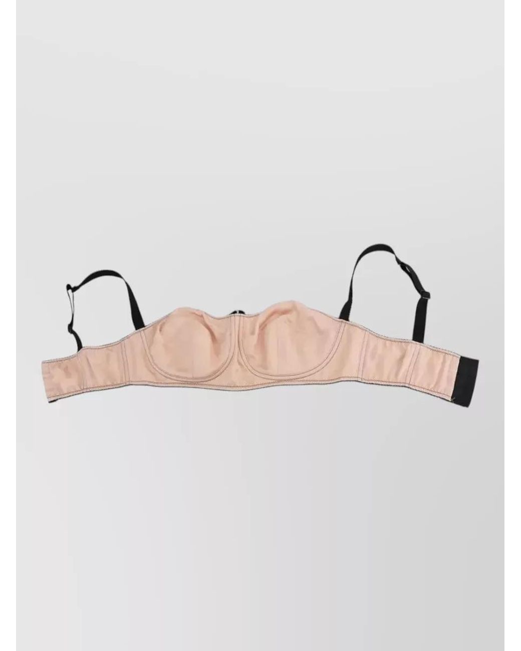 Dolce & Gabbana Black Silk Balconette Bra