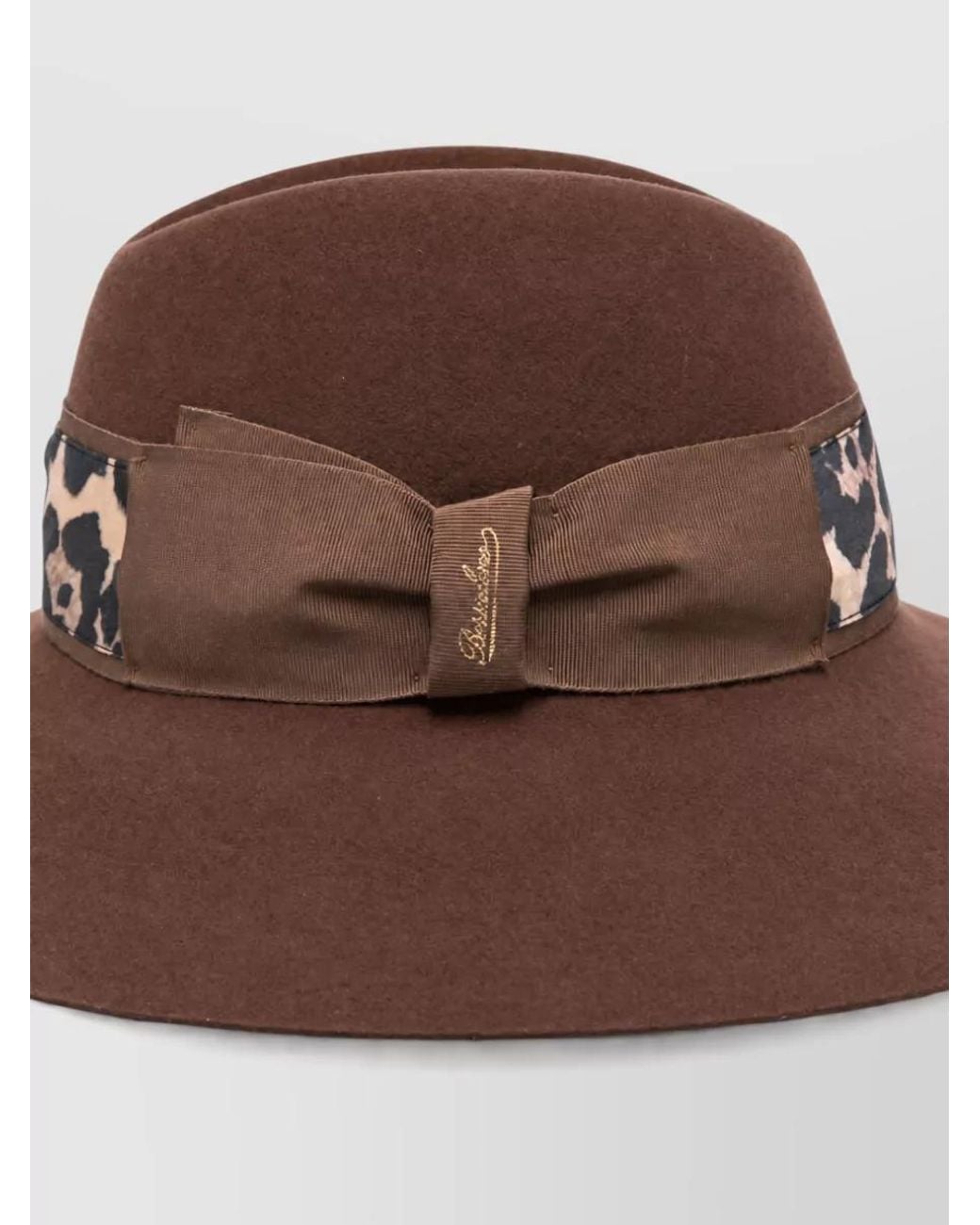 Borsalino Brown Wool Hat
