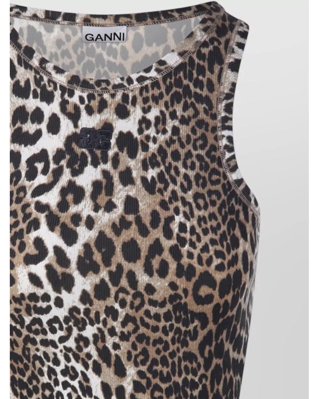Ganni Multicolor Fitted Rib Tank Top