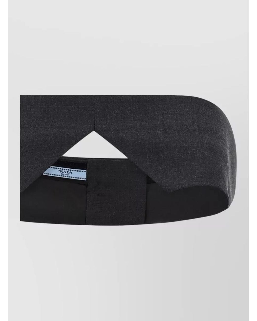 Prada Black Off-The-Shoulder Cropped Top