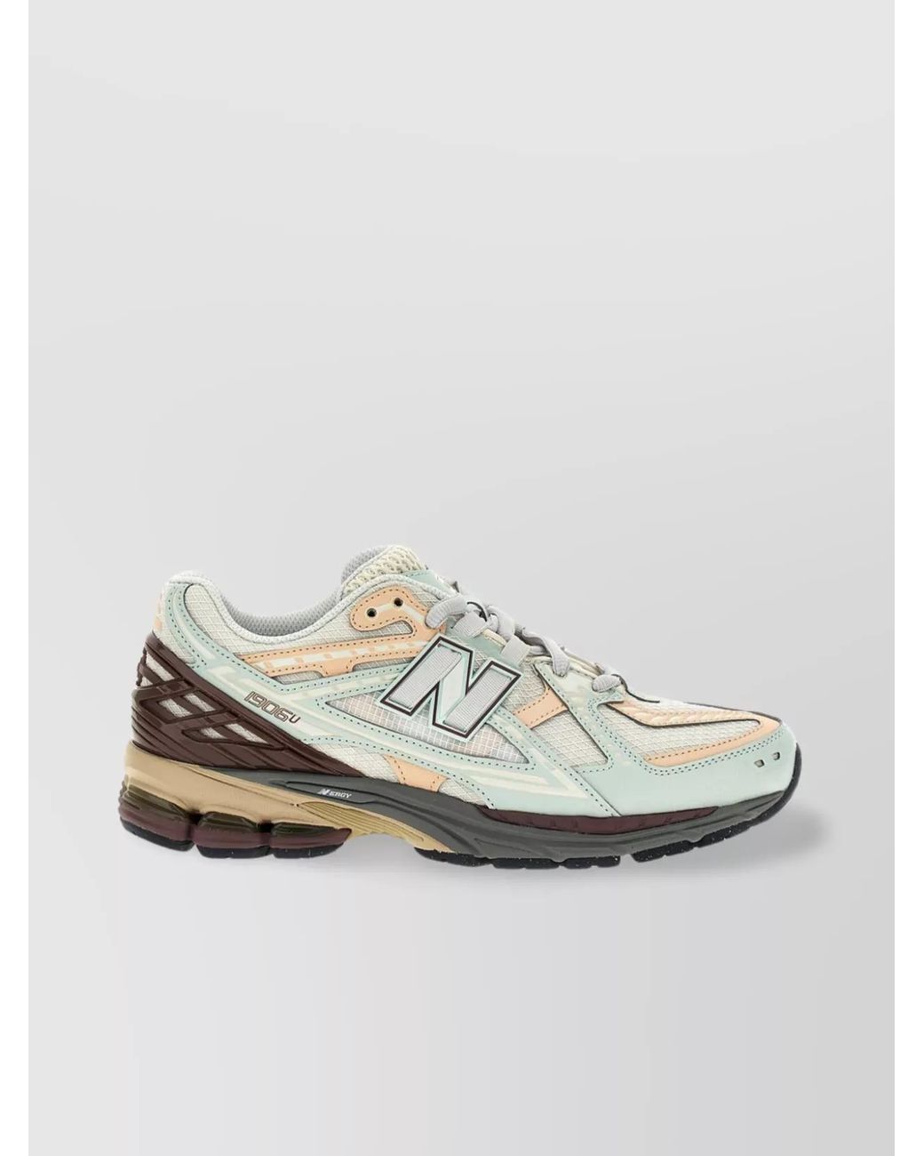New Balance White Reflective Accents Mesh Upper Sneakers