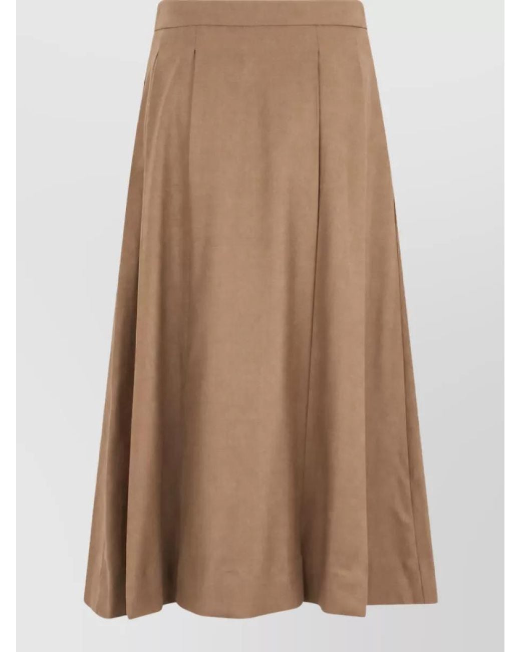 Incotex Brown A-Line Skirt