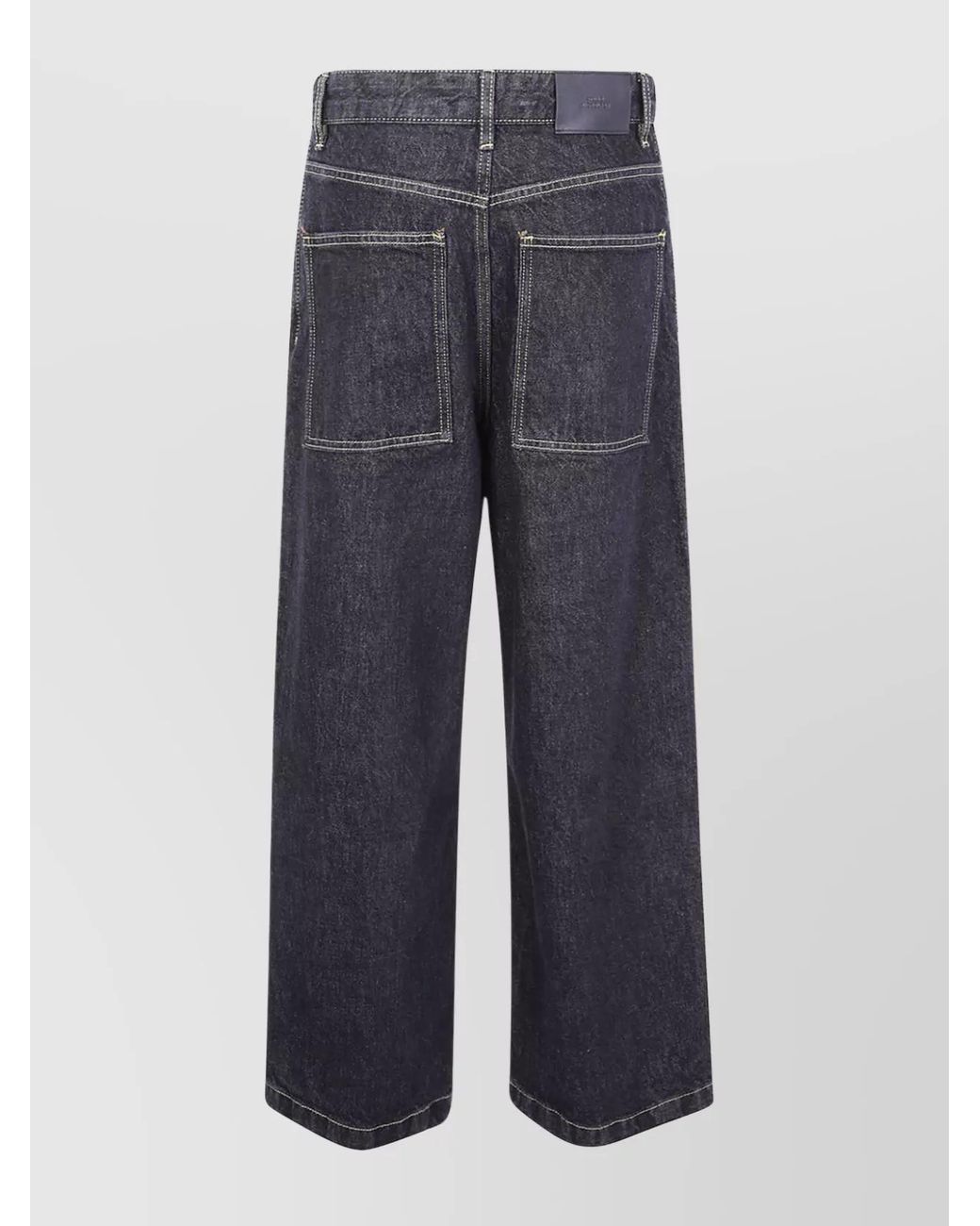 Studio Nicholson Blue Organic Cotton Wide-Leg Trousers