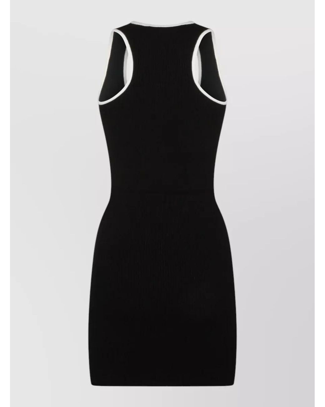 Amiri Black Ribbed Knit Mini Dress