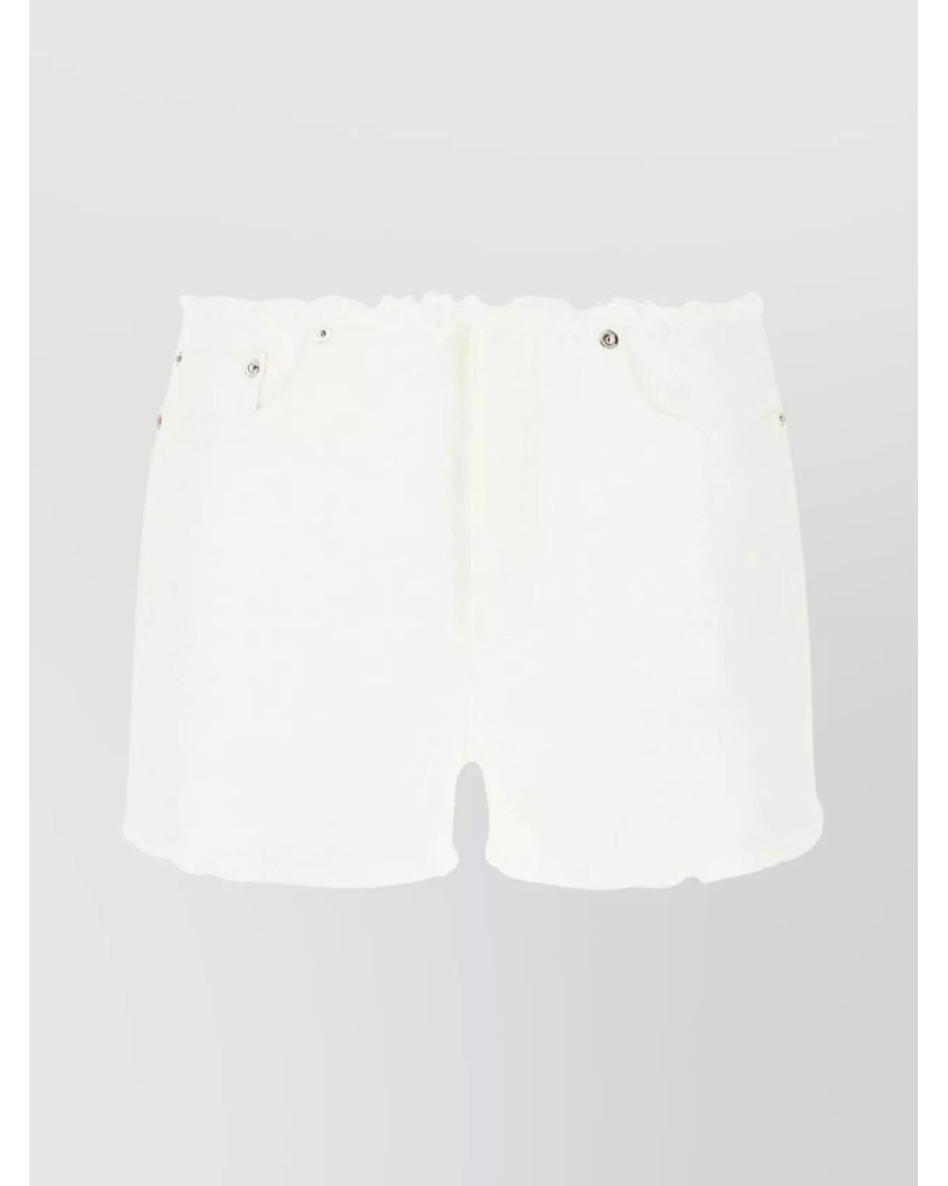Michael Kors White Pure Cotton Denim Shorts