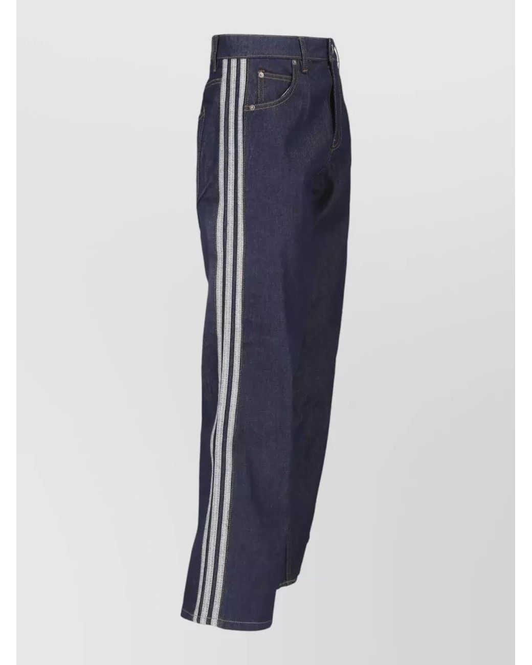 Adidas Blue Straight-Leg Denim Jeans for men