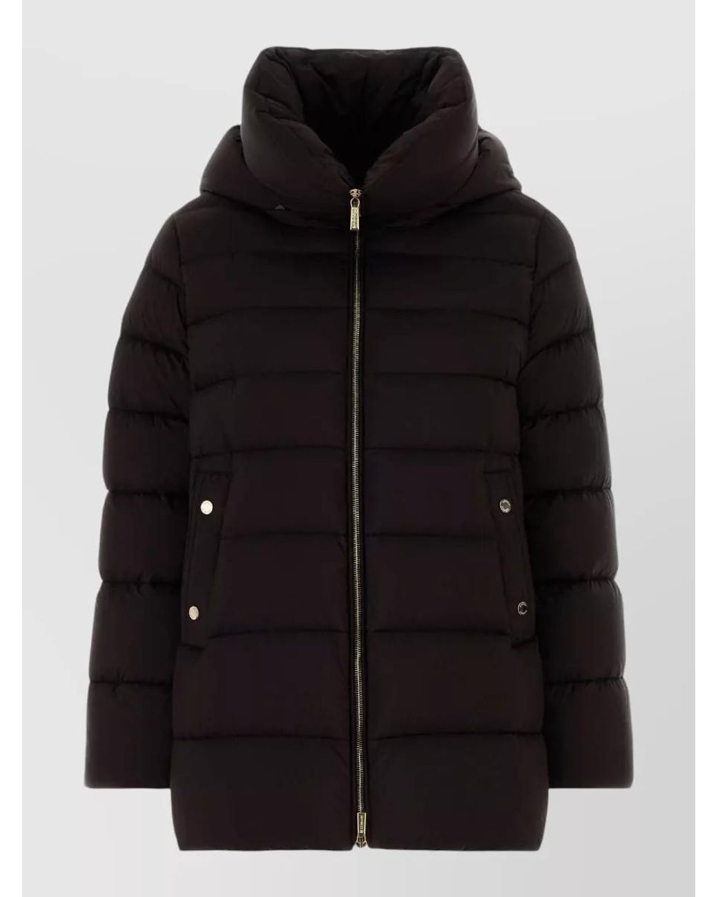 Moorer Black Down Puffer Jacket