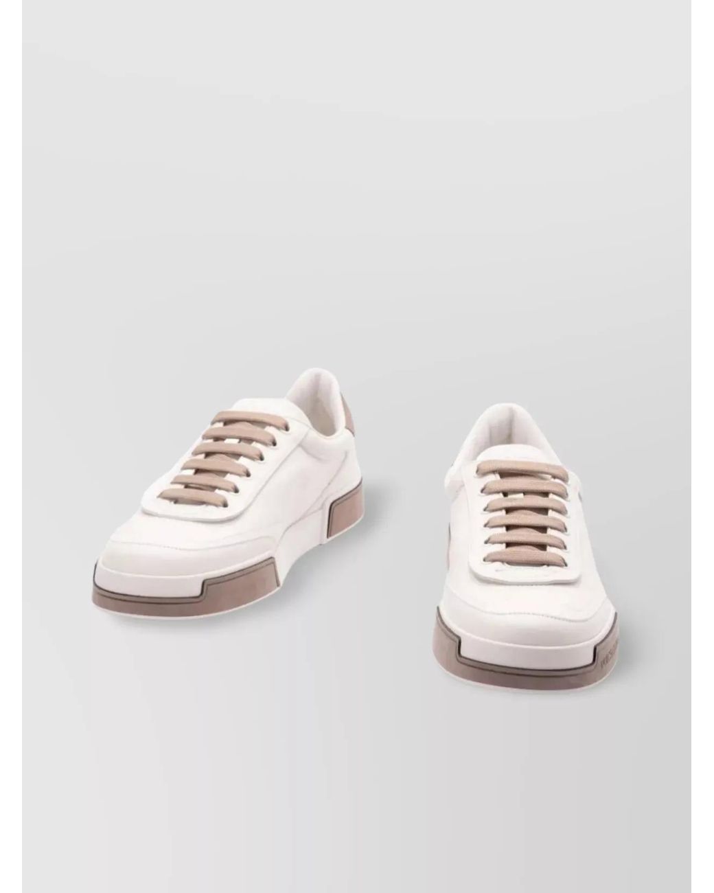Dolce & Gabbana Multicolor Leather Low-Top Sneakers for men