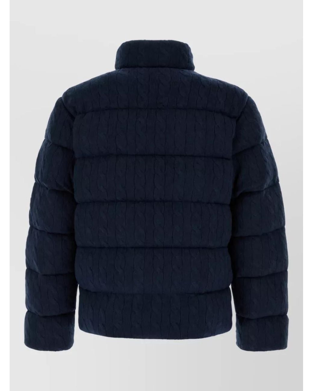 Polo Ralph Lauren Blue Cashmere-Blend Padded Coat for men