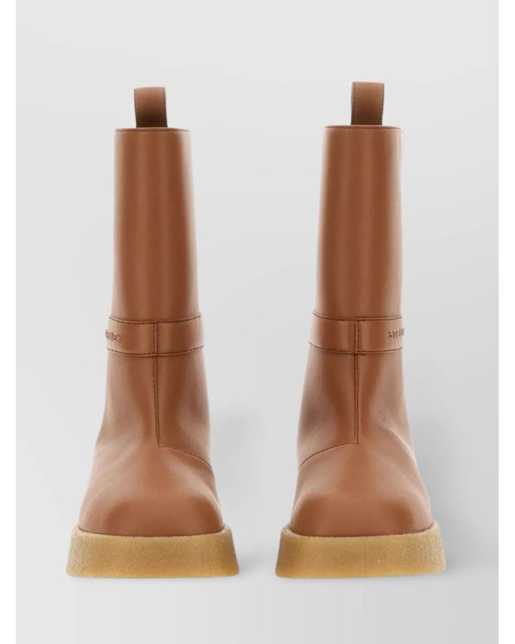 Stella McCartney Brown Faux Leather Boots