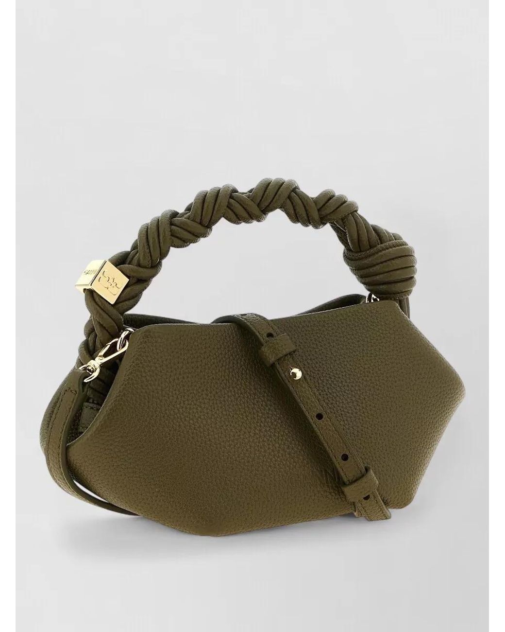 Ganni Green Bou Mini Shoulder Bag