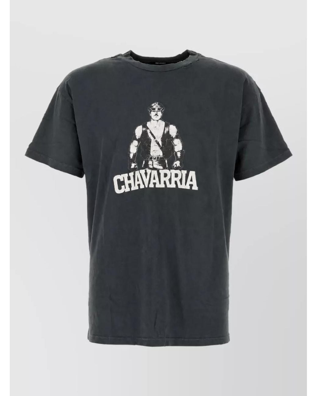 Willy Chavarria Black Cotton T-Shirt for men