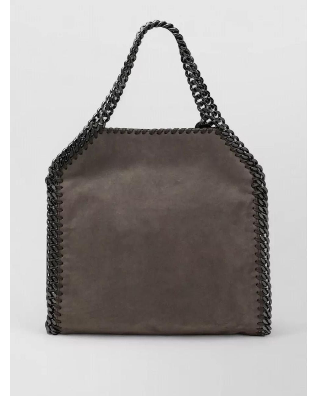 Stella McCartney Gray Falabella Mini Suede-Effect Tote Bag