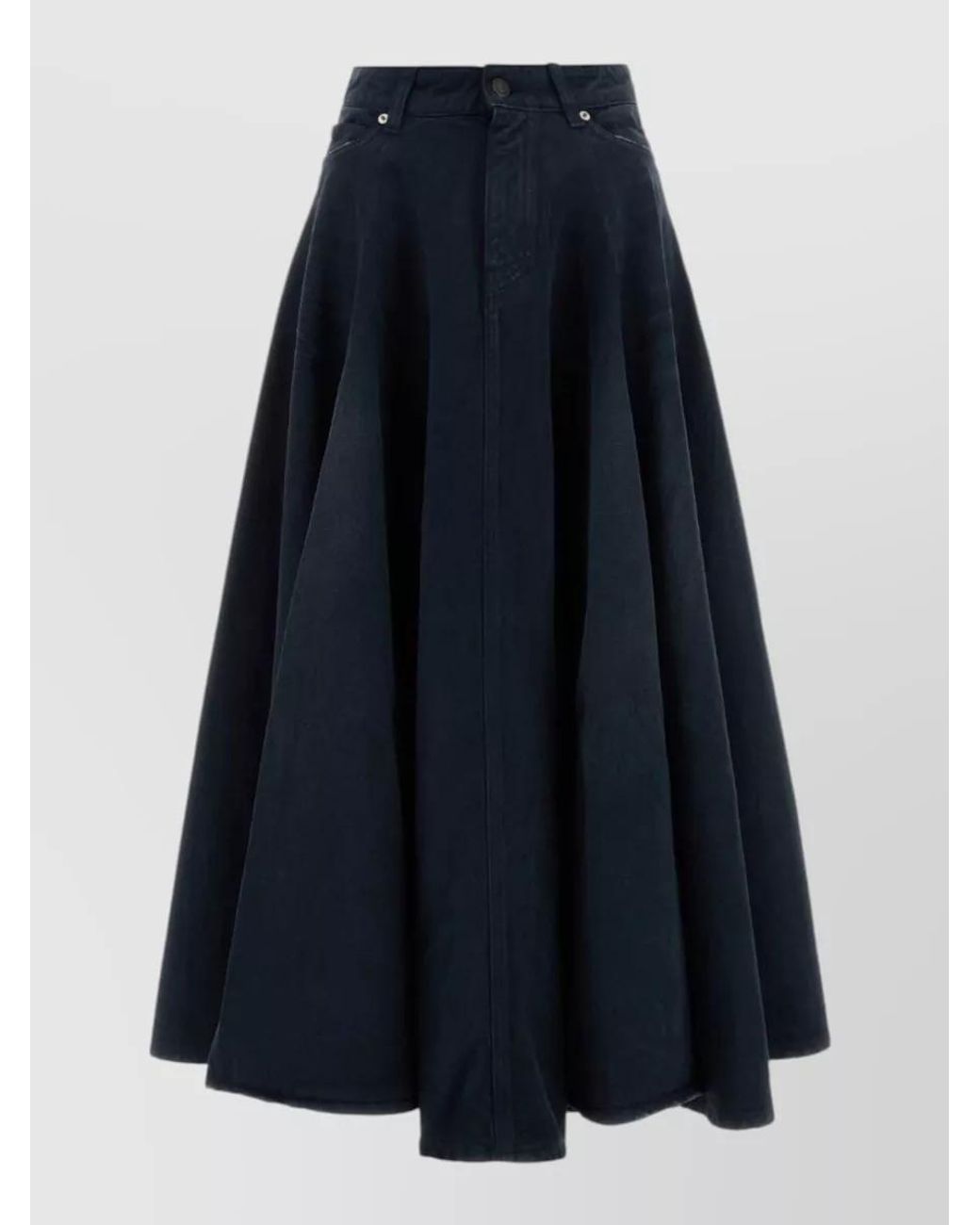 Balenciaga Blue Denim Full Skirt