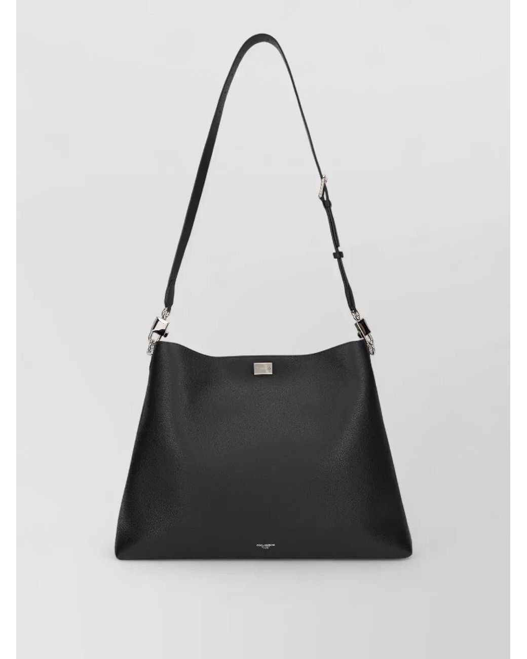 Dolce & Gabbana Black Calfskin Vittoria Tote Bag for men