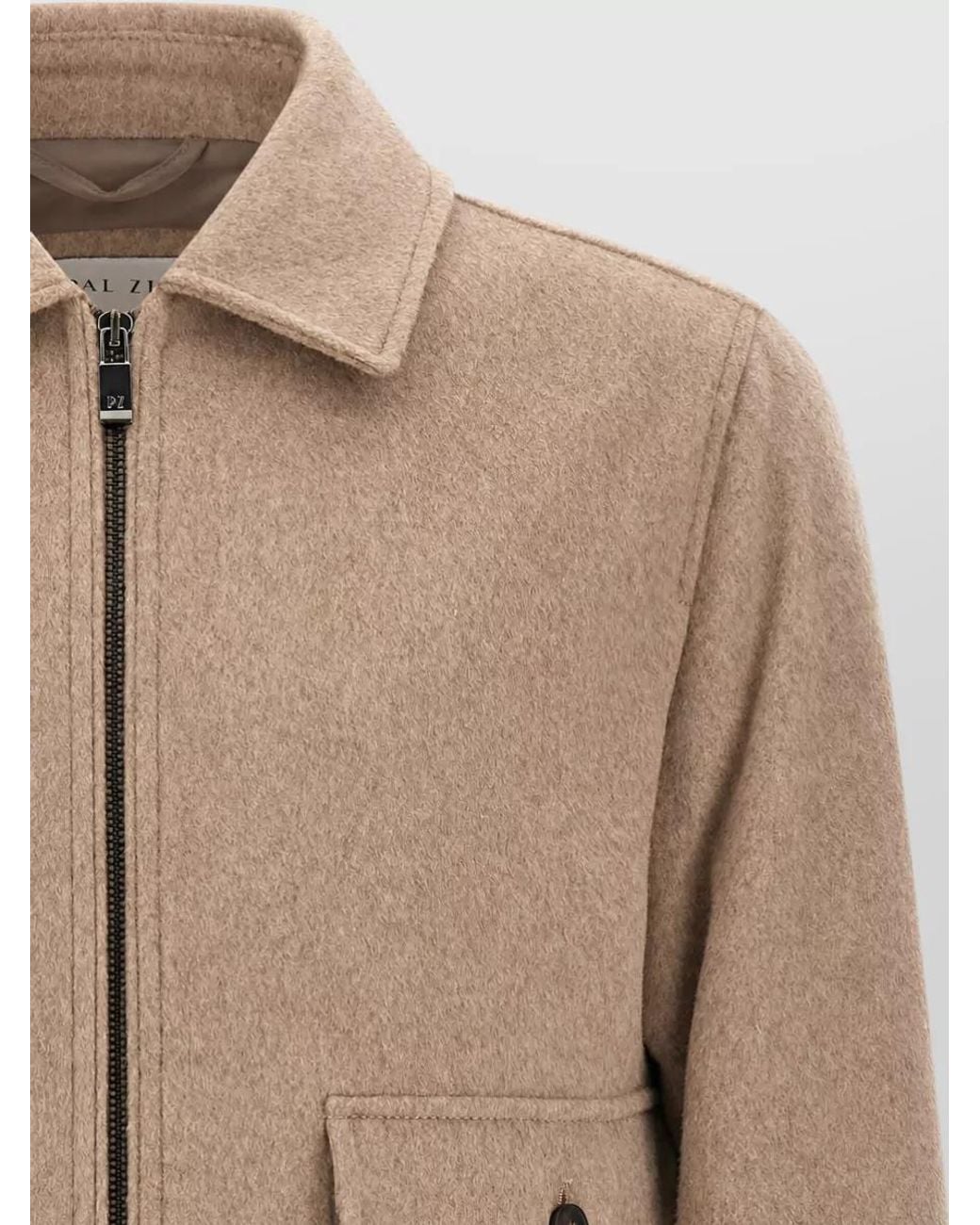 Pal Zileri Natural Wool Single Breasted Coat for men