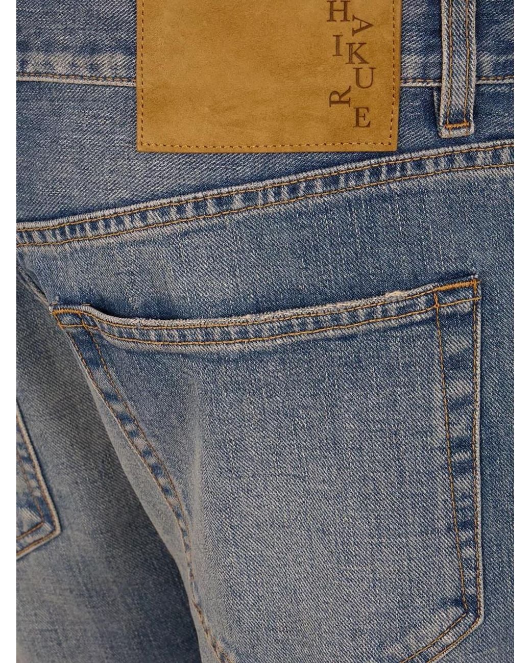Haikure Blue Denim Straight-Leg Jeans for men