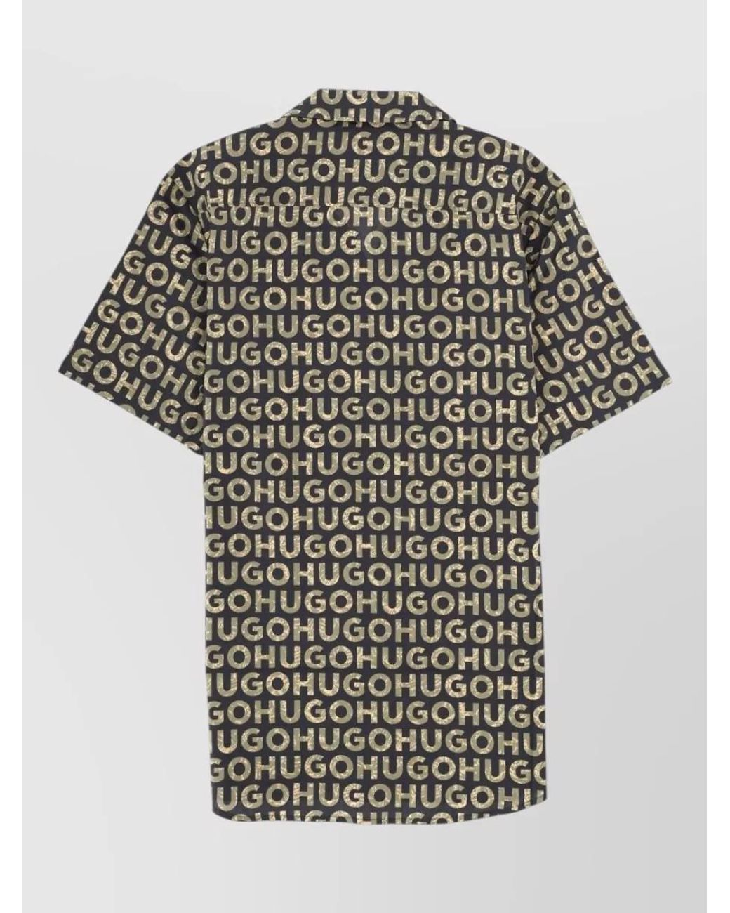 HUGO Multicolor Regular-Fit Short-Sleeve Shirt for men