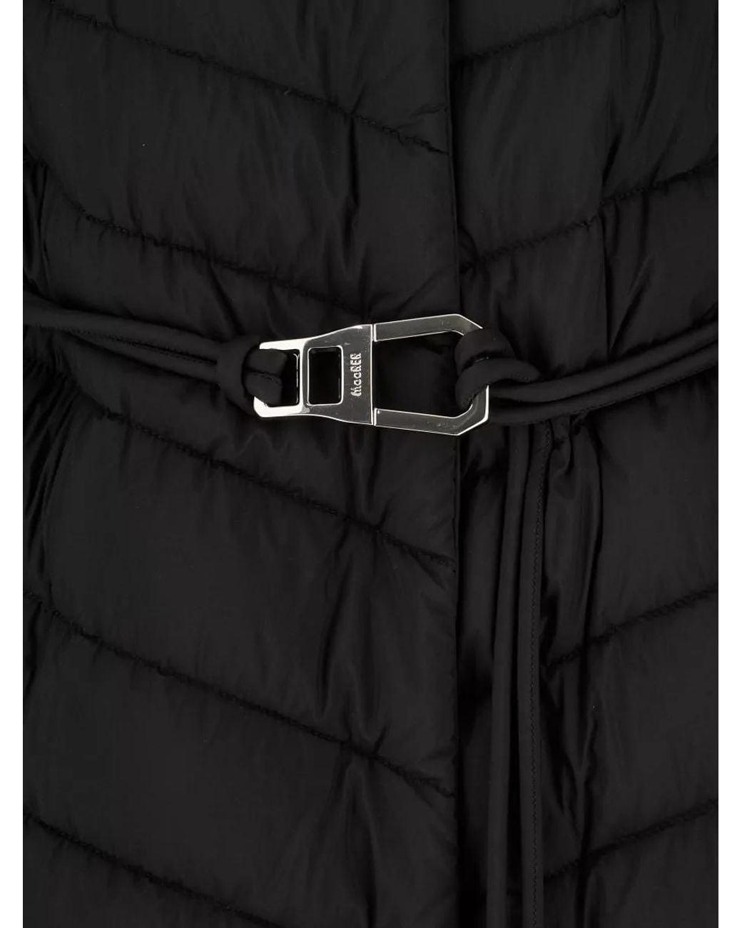 Moorer Black Down Puffer Jacket
