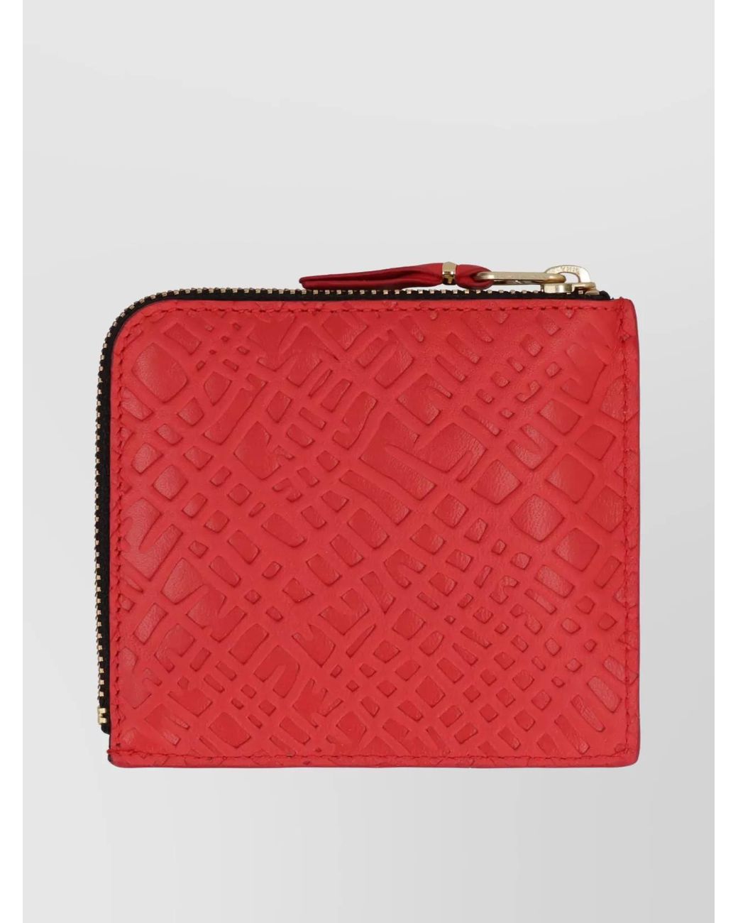 Comme des Garçons Red Leather Coin Wallet for men