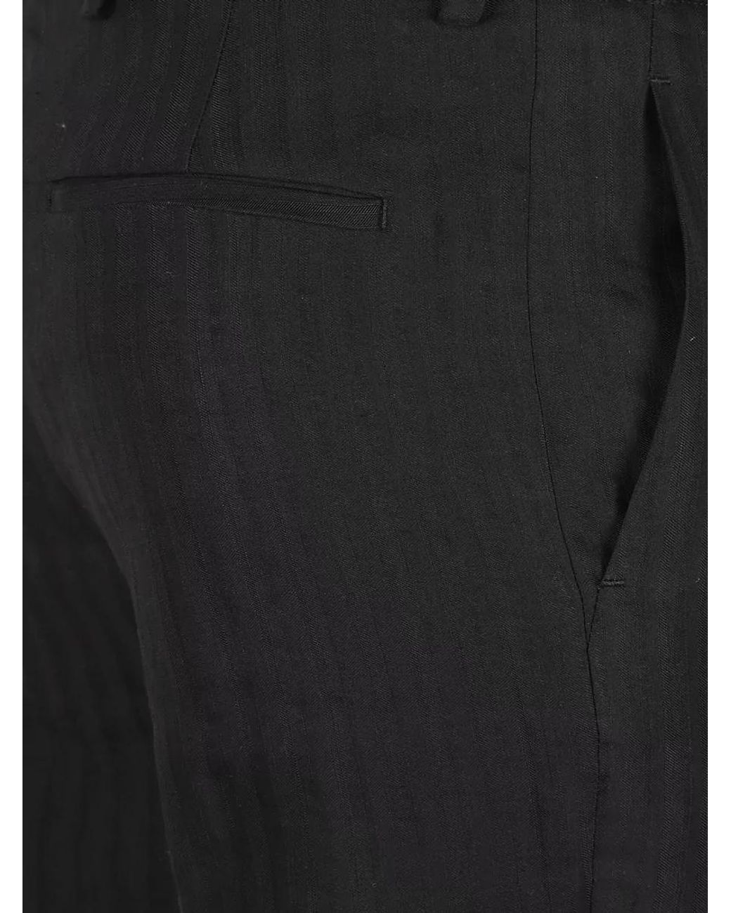 Petar Petrov Black Mid-Rise Tailored Trousers