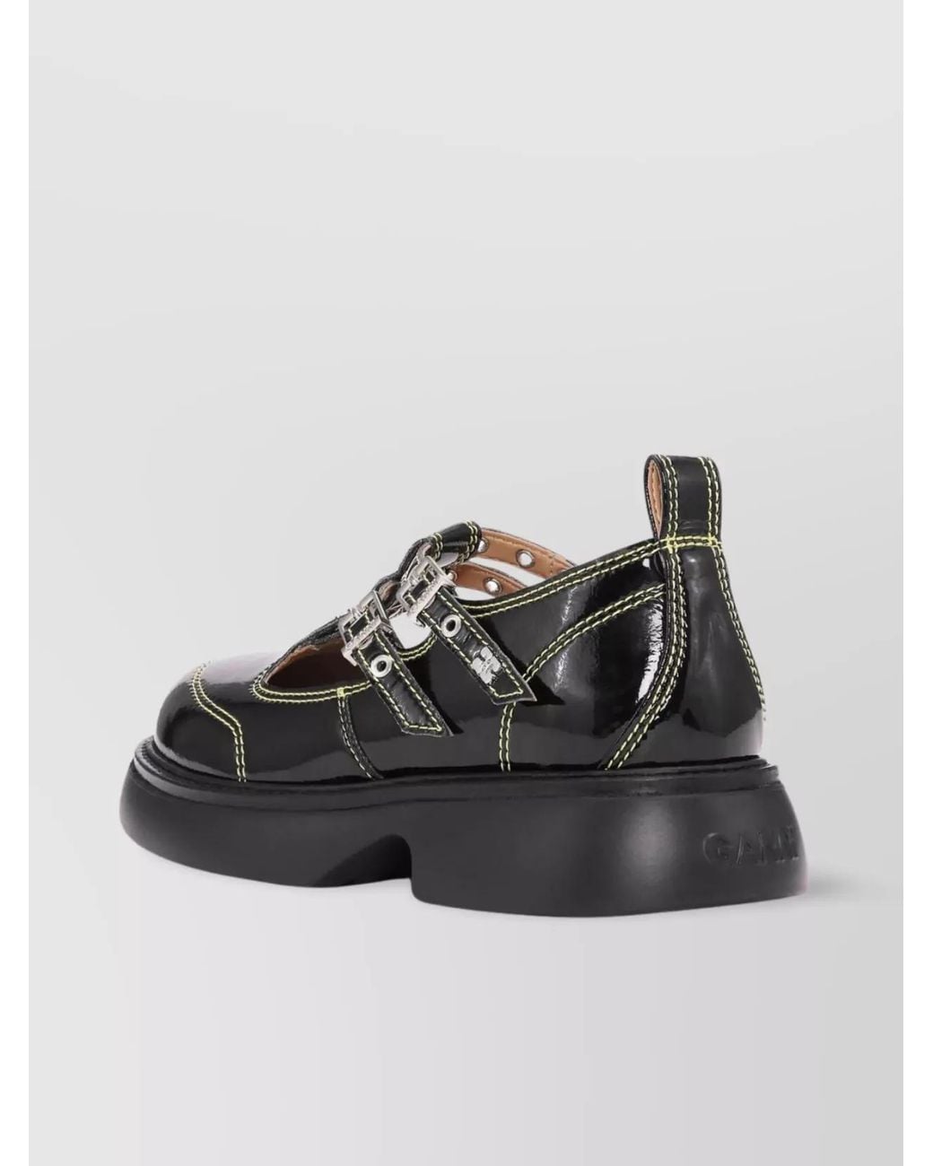 Ganni Multicolor Butterfly Mary Jane Loafers