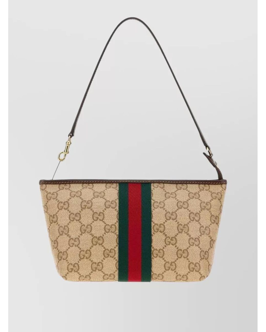 Gucci White Small Canvas Pouch
