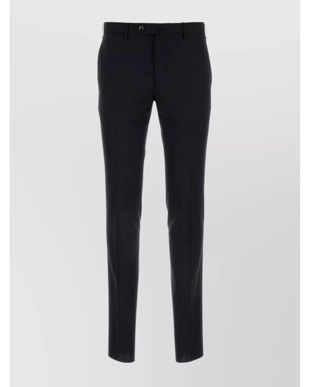 PT Torino Blue Virgin Wool Slim-Fit Tailored Trousers for men