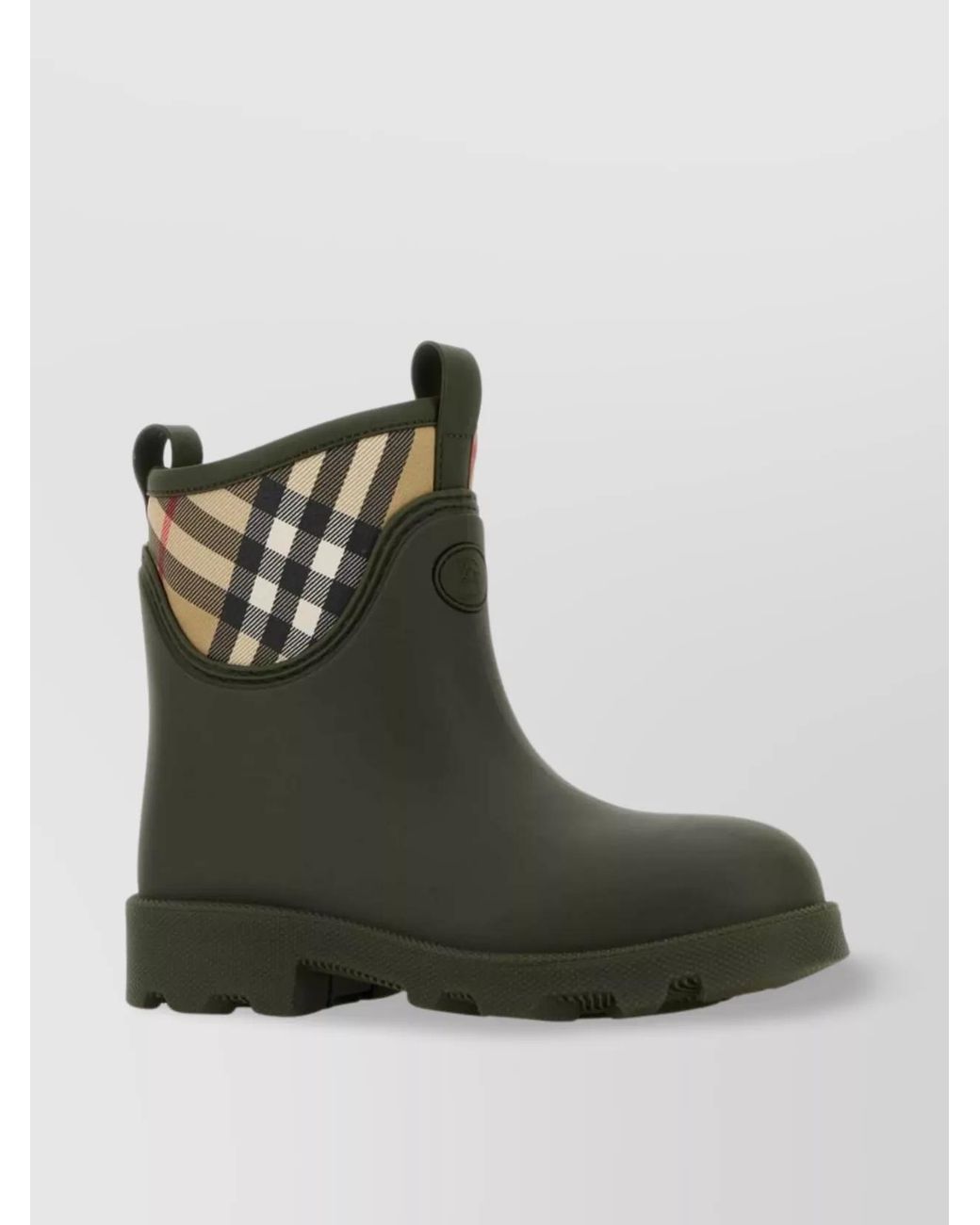 Burberry Green Synthetic Rubber Ankle Boots