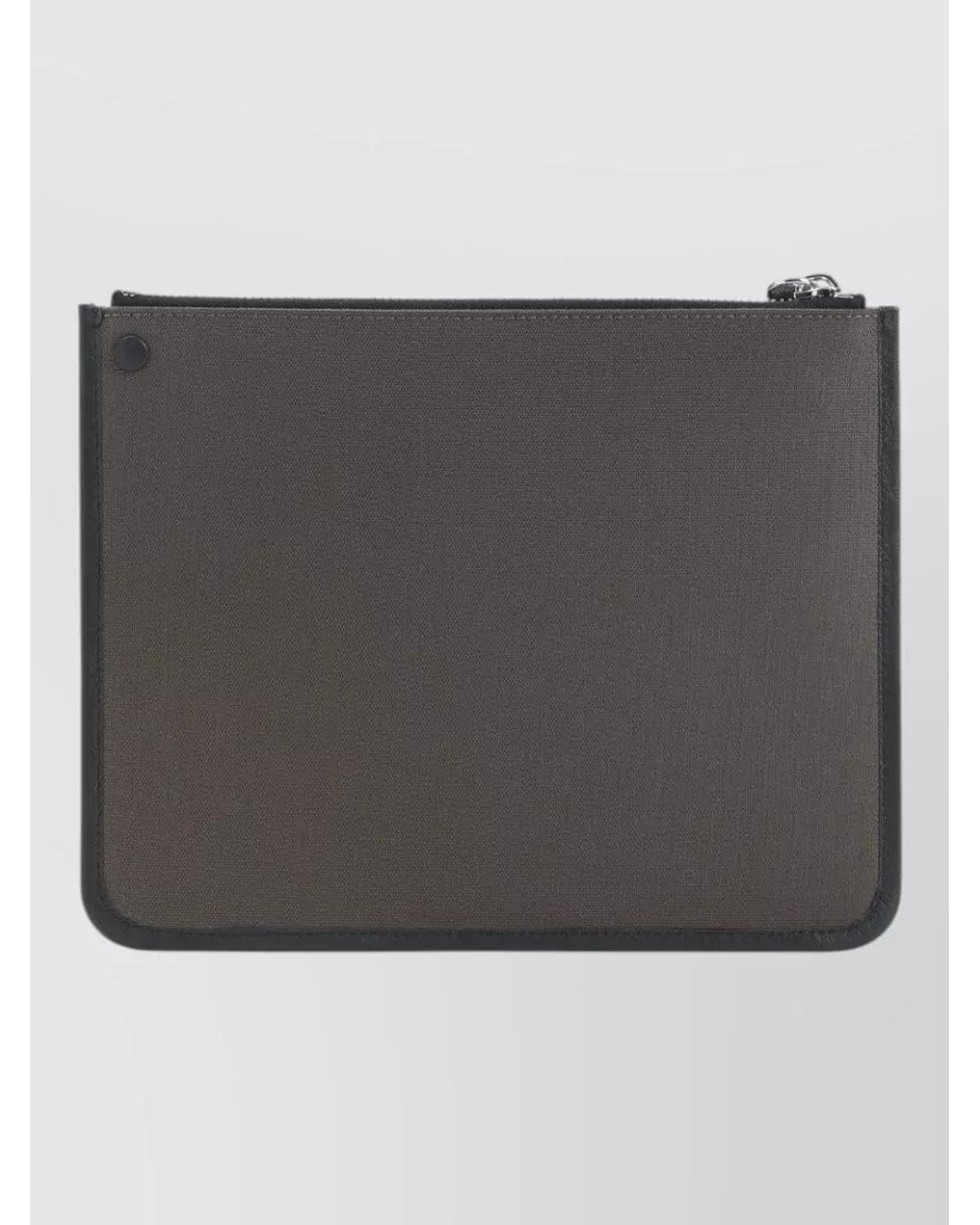 Givenchy Gray Canvas Zipped Pouch for men