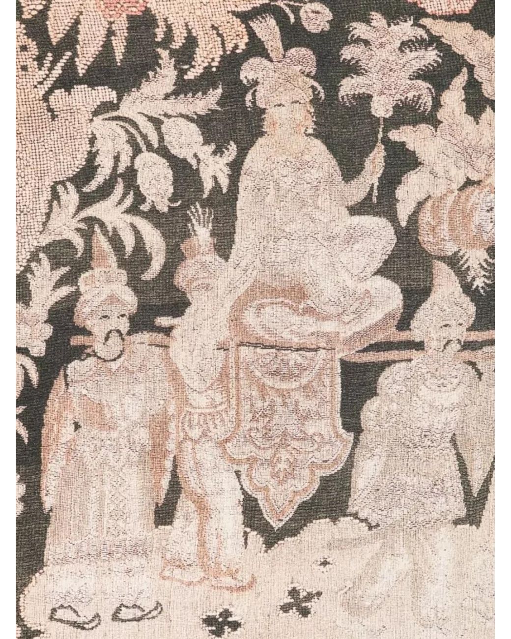 Pierre Louis Mascia Natural Printed Silk Scarf