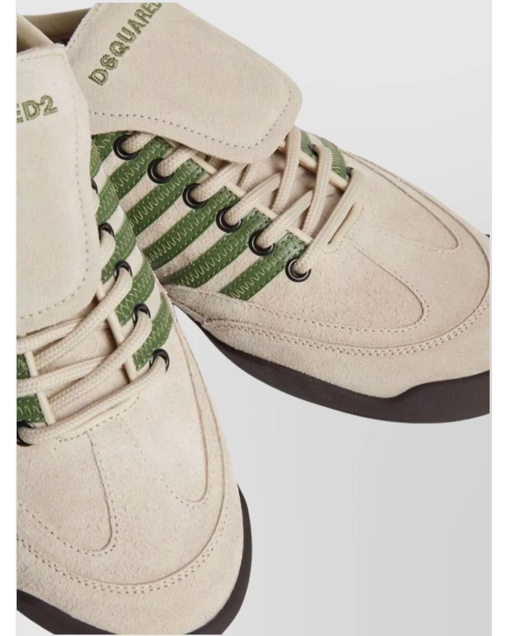 DSquared² Metallic Leather Low-Top Sneakers for men