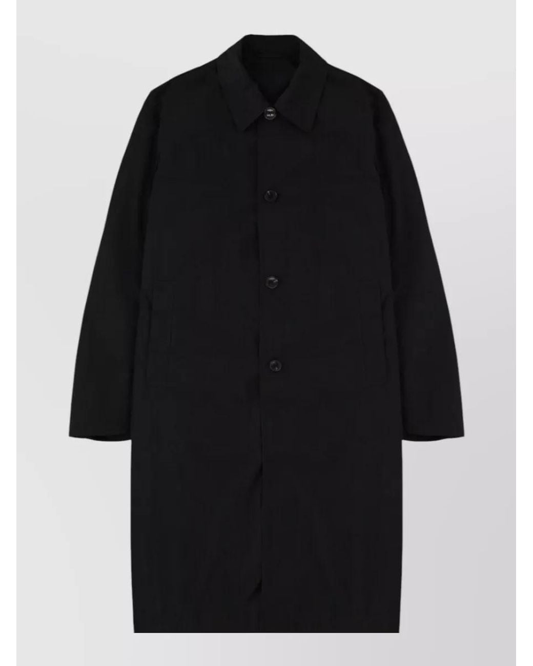 Dries Van Noten Black Trench Coat for men