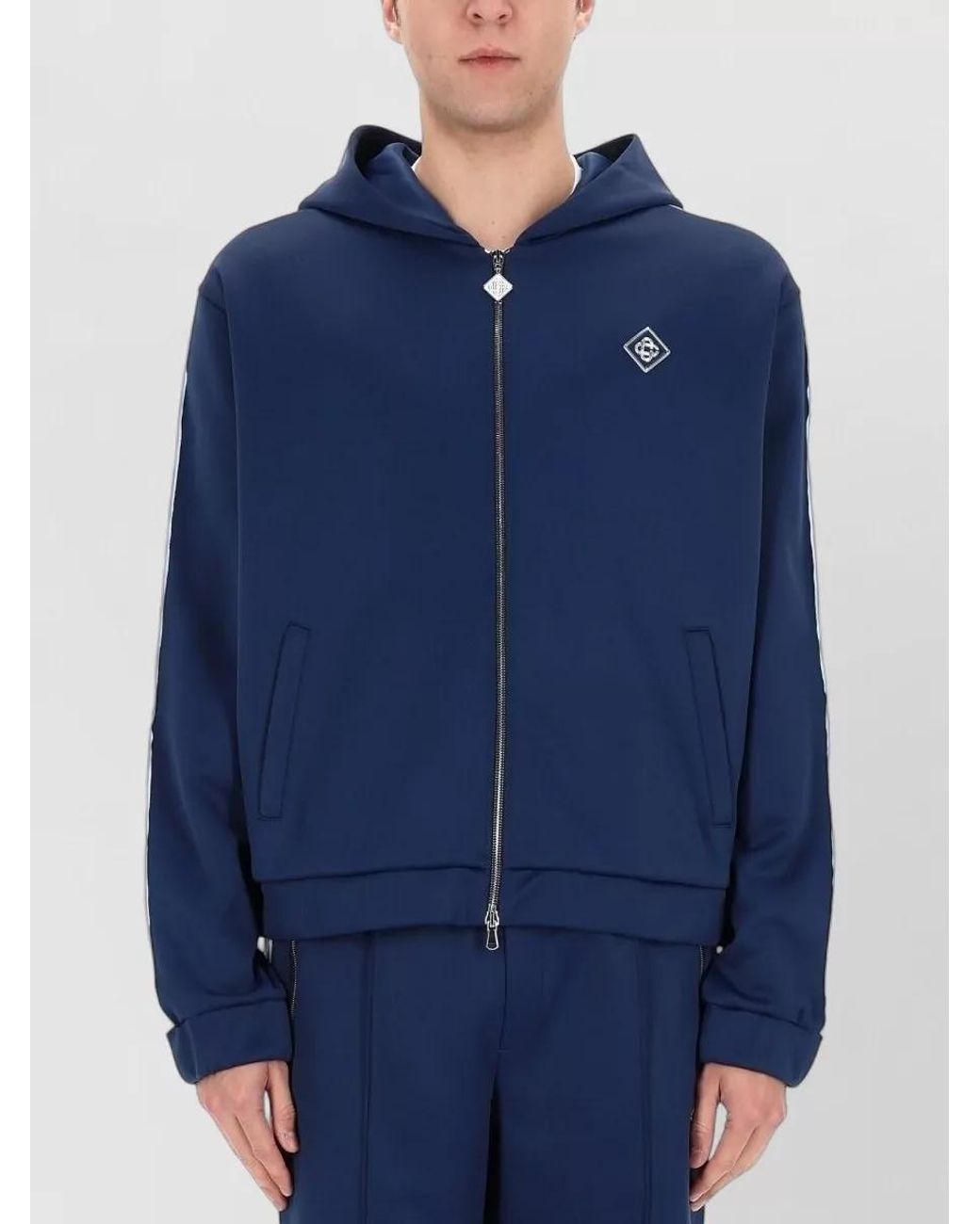 Casablanca Blue Hooded Jacket for men