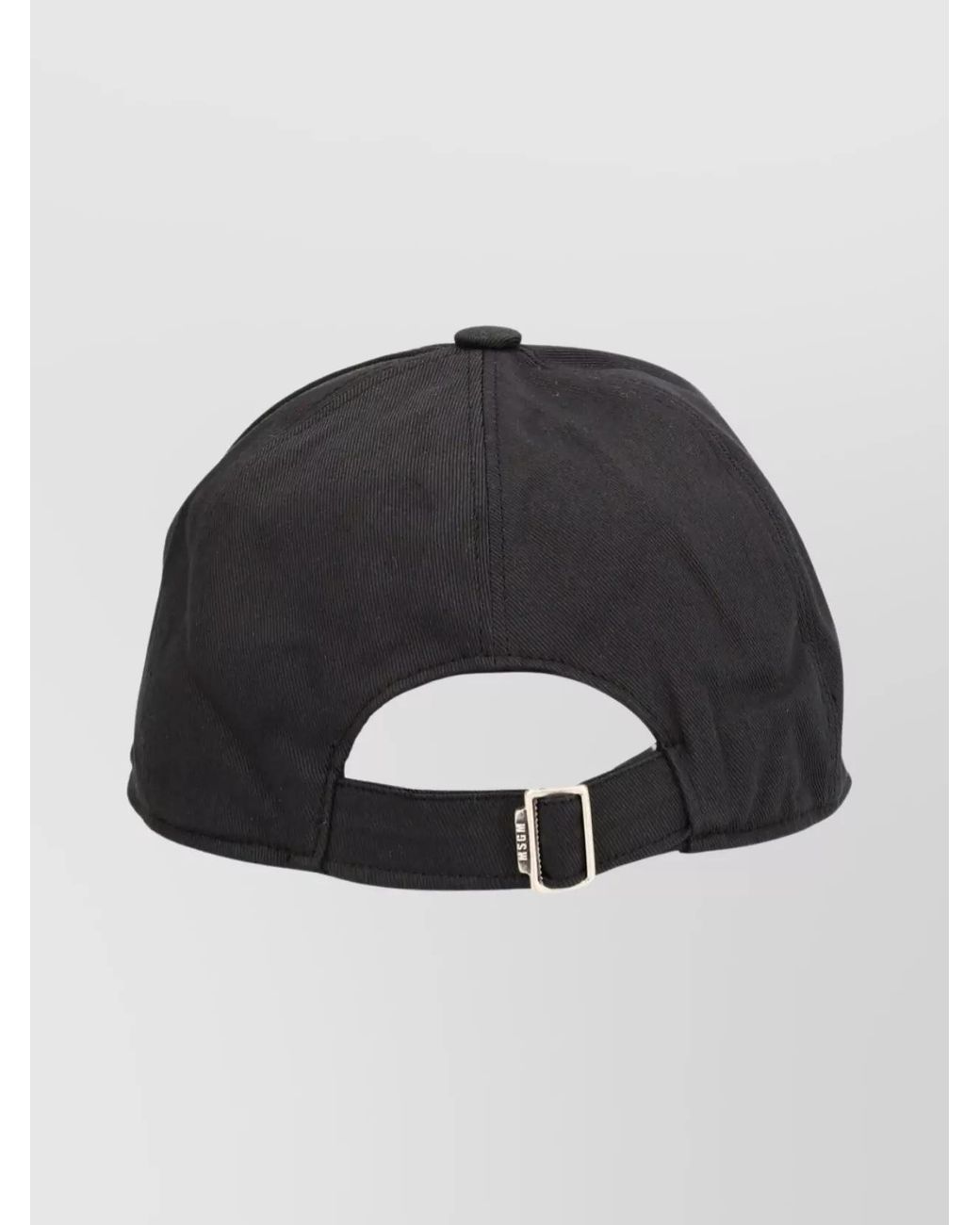 MSGM Black Cotton Baseball Cap for men