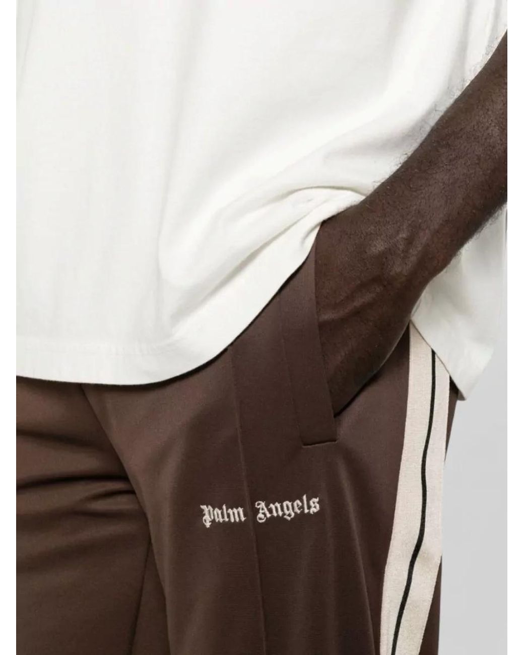 Palm Angels Brown Straight-Leg Track Pants for men