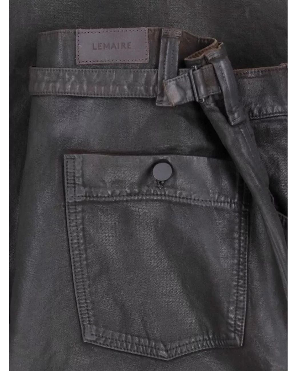 Lemaire Gray Straight-Leg Denim Jeans for men