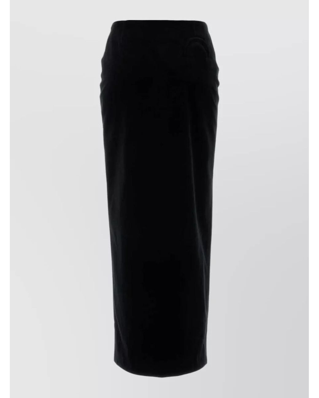 Blazé Milano Black Velvet Pencil Skirt