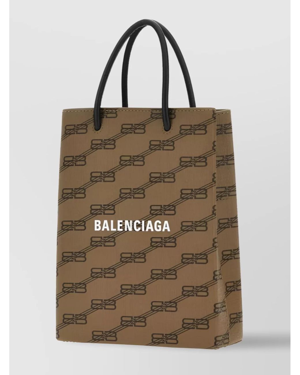 Balenciaga Brown Printed Canvas Phone Case