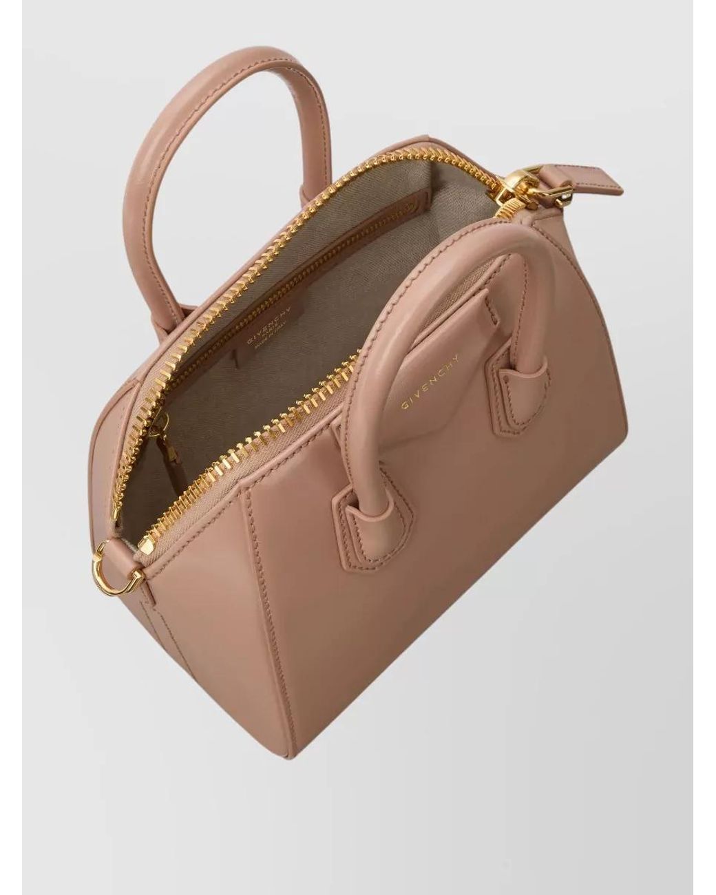 Givenchy Natural Antigona Mini Leather Clutch Bag